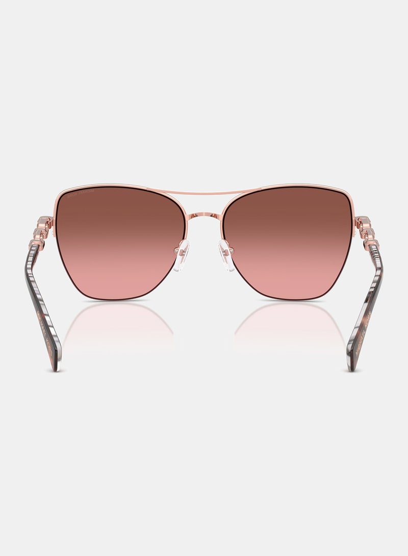 Michael Kors Semi-Rimless Square Sunglasses 1163 110811 - Image 3